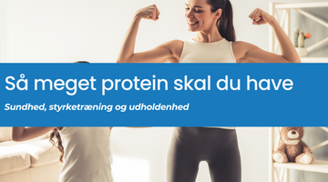En dame der har styrketrænet med en tekst der lyder 